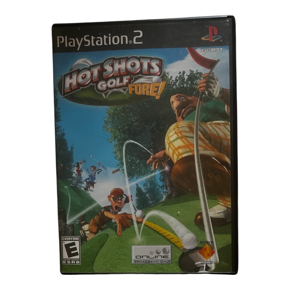 Hot Shots Golf Fore! Sony PlayStation 2 PS2 2004 CIB Manual SCUS-97401 Mens Kids